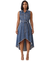 The Icon Denim Midi Dress