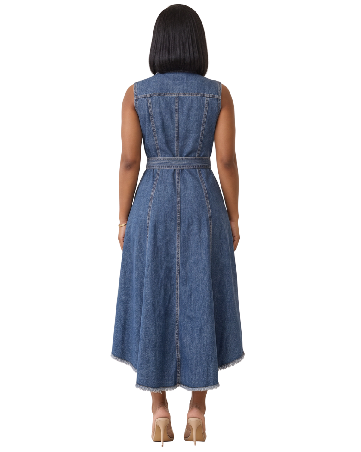 The Icon Denim Midi Dress