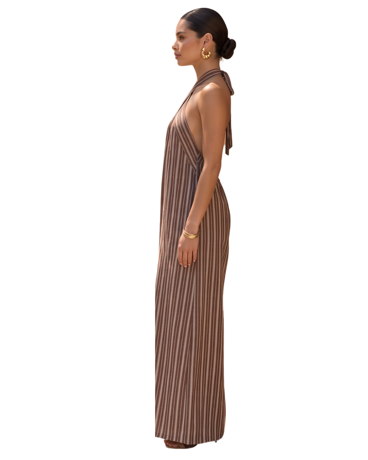 The Sedona Striped Halter Jumpsuit