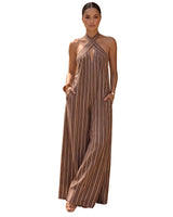 Sedona Striped Halter Jumpsuit
