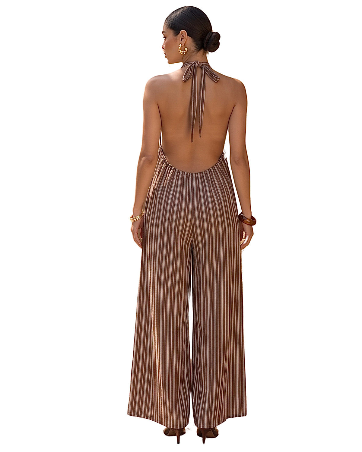 Sedona Striped Halter Jumpsuit