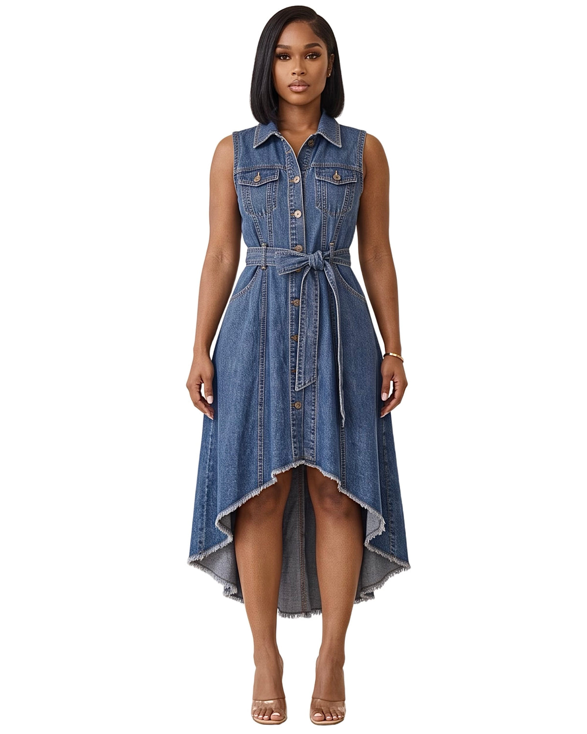 Icon Denim Midi Dress