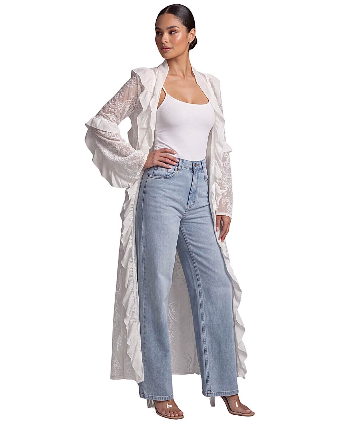 Simoné Kimono Lace Duster