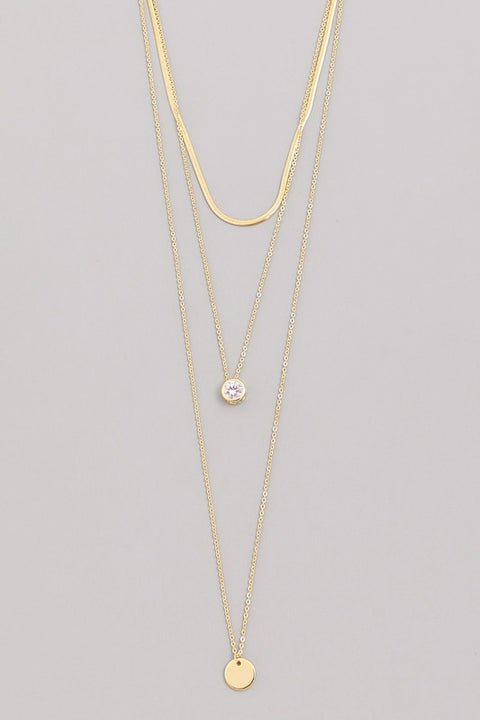 "Goddess" Layered Necklace (Gold)