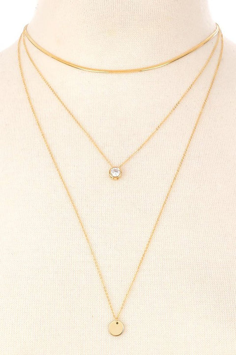 "Goddess" Layered Necklace (Gold)