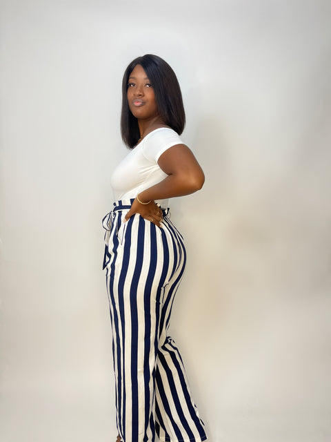 "Vacation Vibes" Striped Jumpsuit (Multi)