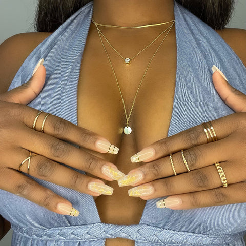 "Goddess" Layered Necklace (Gold)